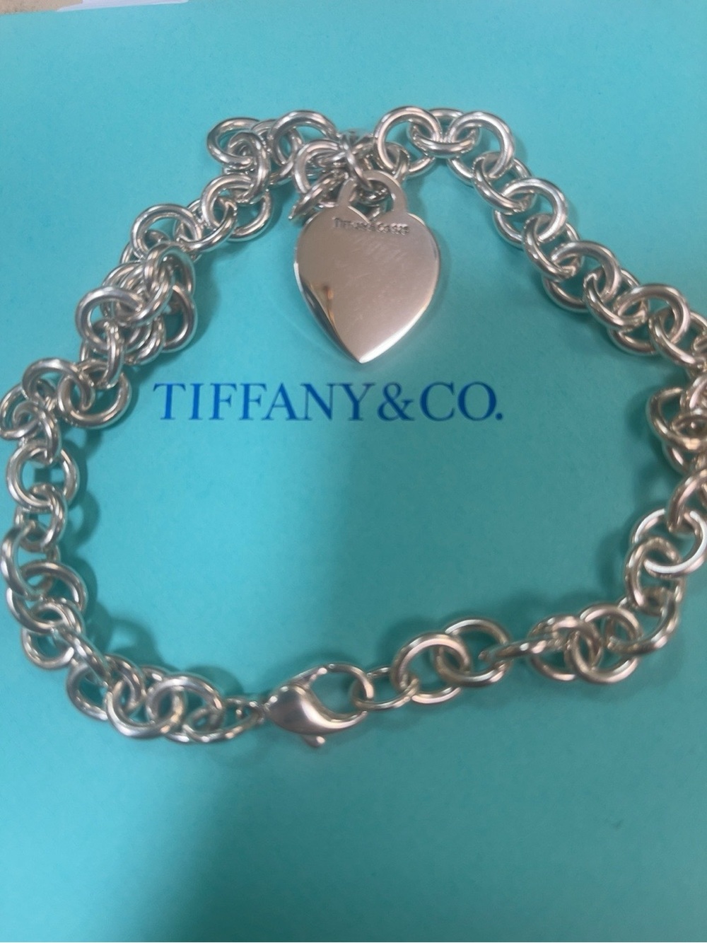 Vintage Tiffany and Co. sterling silver 925 Heart Necklace Early 2000’s